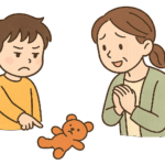 子どもの試し行動をイメージしたイラスト